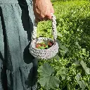 Panier de Pâques gris 1/1
