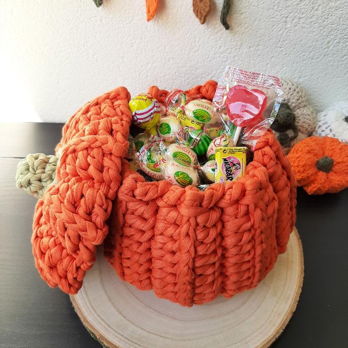 Panier Citrouille Orange